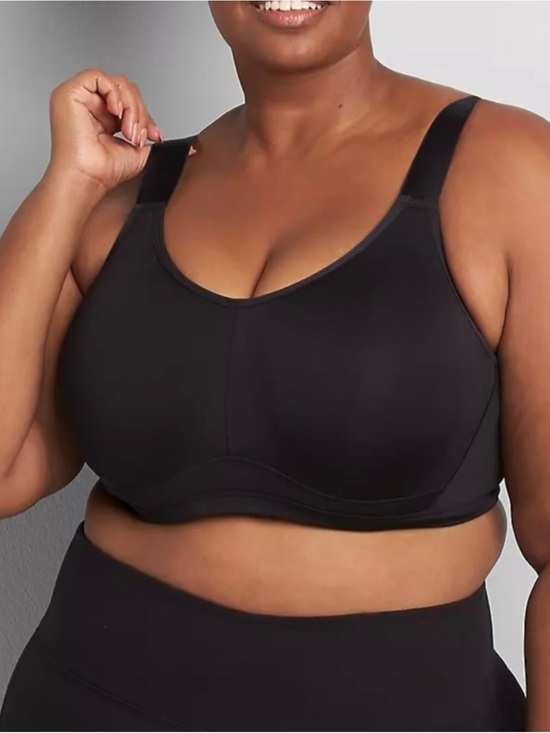Livi Active Other - Livi Active Black Fasten Back Sports Bra Plus Size